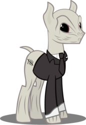 Size: 462x670 | Tagged: safe, artist:aginpro, alien, pony, antagonist, doctor who, ponified, silence, simple background, solo, the silence, transparent background, vector