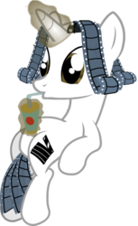 Size: 313x513 | Tagged: safe, artist:aginpro, oc, oc only, oc:movie slate, pony, magic, simple background, sitting, solo, transparent background