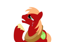 Size: 900x506 | Tagged: safe, big macintosh, earth pony, pony, g4, crying, male, sad, stallion