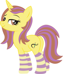 Size: 1622x1908 | Tagged: safe, artist:leopurofriki, oc, oc only, pony, butt, clothes, plot, simple background, socks, solo, striped socks, transparent background