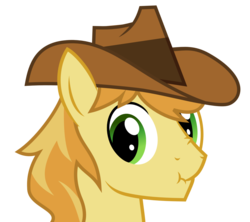 Size: 1280x1138 | Tagged: safe, artist:toughbluff, braeburn, earth pony, pony, g4, looking at you, male, scrunchy face, simple background, solo, transparent background, vector