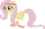 Size: 2418x1596 | Tagged: safe, artist:leopurofriki, fluttershy, g4, blushing, headband, leg warmers, simple background, transparent background