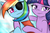 Size: 500x333 | Tagged: safe, rainbow dash, twilight sparkle, alicorn, pony, g4, bookworm, female, lesbian, pirate dash, pirateworm, ship:twidash, shipping, twilight sparkle (alicorn)