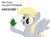 Size: 780x581 | Tagged: safe, artist:syansyan, derpy hooves, pegasus, pony, g4, awesome, female, mare, pineapple, solo