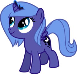 Size: 5505x5256 | Tagged: safe, artist:ulyssesgrant, princess luna, pony, g4, absurd resolution, female, filly, simple background, solo, transparent background, vector, woona