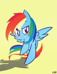 Size: 1150x1500 | Tagged: safe, artist:kty159, rainbow dash, pegasus, pony, g4, female, mare, simple background, solo
