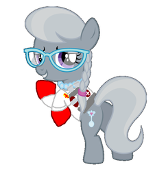 Size: 623x644 | Tagged: safe, silver spoon, g4, glasses, medic, medic (tf2), silver medic, team fortress 2