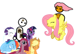 Size: 943x671 | Tagged: safe, applejack, fluttershy, pinkie pie, rainbow dash, rarity, twilight sparkle, g4, best pony, dirty peasants, glorious master race, zero punctuation