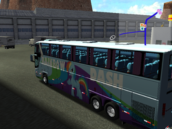 Size: 800x600 | Tagged: safe, artist:rodriguez, rainbow dash, g4, 18 wos haulin, mod bus