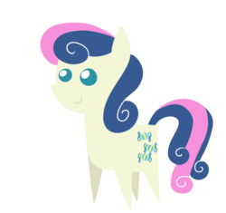 Size: 1700x1600 | Tagged: dead source, safe, artist:lunarahartistry, bon bon, sweetie drops, earth pony, pony, g4, chibi, female, pointy ponies, simple background, smiling, solo, transparent background, vector