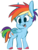 Size: 495x655 | Tagged: safe, artist:bunditos, artist:tweissie, rainbow dash, pony, g4, chest fluff, female, gap teeth, simple background, solo, transparent background