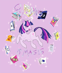 Size: 600x701 | Tagged: safe, artist:muura, twilight sparkle, pony, g4, book, female, solo