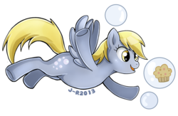 Size: 720x469 | Tagged: safe, artist:creepynurse, derpy hooves, pegasus, pony, g4, female, mare, muffin, solo