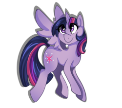 Size: 2600x2300 | Tagged: safe, artist:shlebby, twilight sparkle, alicorn, pony, g4, female, mare, simple background, solo, transparent background, twilight sparkle (alicorn)