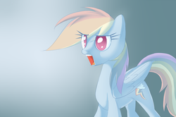 Size: 3000x1990 | Tagged: safe, artist:petalierre, rainbow dash, pegasus, pony, g4, female, mare, open mouth, solo