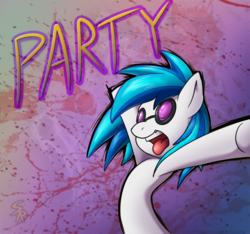 Size: 575x539 | Tagged: safe, artist:sound-resonance, dj pon-3, vinyl scratch, pony, g4, female, solo