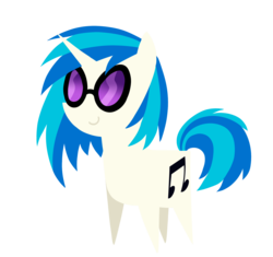 Size: 1700x1600 | Tagged: dead source, safe, artist:diigii-doll, dj pon-3, vinyl scratch, pony, unicorn, g4, chibi, cutie mark, female, glasses, hooves, horn, mare, pointy ponies, simple background, smiling, solo, sunglasses, transparent background, vector