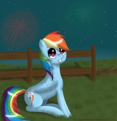 Size: 948x984 | Tagged: safe, artist:carguythemanly, rainbow dash, g4, fireworks, solo