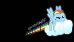 Size: 1920x1080 | Tagged: safe, artist:alphamuppet, rainbow dash, g4, cloud, vector, wallpaper