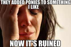 Size: 551x366 | Tagged: safe, barely pony related, crying, first world problems, haters gonna hate, image macro