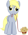 Size: 5000x6125 | Tagged: safe, artist:lightningtumble, derpy hooves, pegasus, pony, g4, absurd resolution, female, leash, mare, muffin, solo