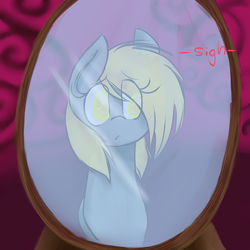 Size: 1280x1280 | Tagged: safe, derpy hooves, pegasus, pony, g4, bedeviled-derpy, female, mare, solo