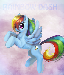 Size: 443x516 | Tagged: safe, artist:9ofcups, rainbow dash, g4, full body, solo, spread wings, wings