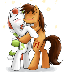Size: 700x778 | Tagged: safe, artist:xioade, oc, oc only, oc:maría teresa de los ponyos paguetti, oc:princess stivalia, earth pony, pony, blushing, butt, drunk, duo, female, imminent kissing, italy, lesbian, mare, nation ponies, plot, ponified, shipping, simple background, white background