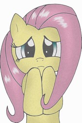 Size: 1516x2261 | Tagged: safe, artist:rayodragon, fluttershy, pegasus, pony, g4, female, mare, simple background, solo