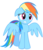 Size: 2300x2695 | Tagged: safe, artist:nethear, rainbow dash, g4, simple background, transparent background, vector