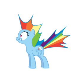 Size: 6000x6000 | Tagged: safe, artist:geonine, rainbow dash, g4, absurd resolution, simple background, surprised, transparent background, vector