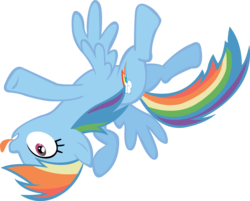 Size: 3863x3112 | Tagged: safe, artist:midnite99, rainbow dash, g4, simple background, tongue out, transparent background, vector