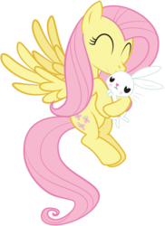 Size: 900x1237 | Tagged: safe, angel bunny, fluttershy, pegasus, pony, rabbit, g4, animal, blushing, duo, kissing, simple background, transparent background, vector
