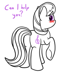 Size: 500x500 | Tagged: safe, artist:scramjet747, octavia melody, earth pony, pony, g4, blushing, butt, female, plot, solo