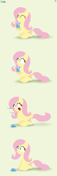 Size: 1100x3400 | Tagged: safe, artist:dtcx97, fluttershy, g4, choking, comic, drink, juice box