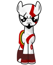 Size: 809x987 | Tagged: safe, artist:burnoid096, pony, god of war, kratos, ponified