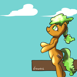 Size: 900x900 | Tagged: safe, artist:draneas, apple brown betty, earth pony, pony, g4, apple family member, background pony, female, mare