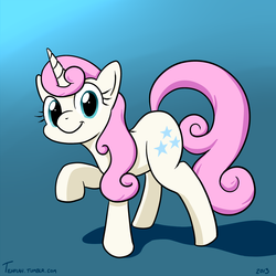 Size: 1000x1000 | Tagged: safe, artist:tehflah, twinkleshine, pony, g4, female, smiling, solo