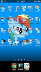 Size: 640x1136 | Tagged: safe, rainbow dash, g4, cydia, jailbreak, theme