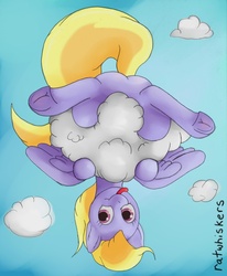 Size: 850x1030 | Tagged: safe, artist:ratwhiskers, cloud kicker, pony, g4, cloud, cloudy, female, solo, tongue out, underhoof