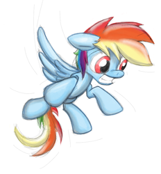 Size: 759x818 | Tagged: safe, artist:php4, rainbow dash, pony, g4, female, simple background, sketch, solo