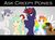 Size: 1272x941 | Tagged: safe, artist:aisu-isme, oc, oc only, oc:artbeat, oc:candle wicked, oc:dr. x-ray, oc:kala marie, oc:tick tock, original species, ask the creepy ponies, cephy, creepy ponies, curved horn, horn