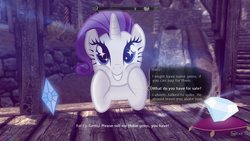 Size: 1920x1080 | Tagged: safe, artist:colorfulbrony, rarity, g4, ponies in video games, skyrim, the elder scrolls