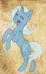 Size: 876x1395 | Tagged: safe, artist:essely, trixie, g4, rearing