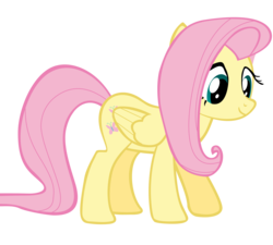 Size: 10000x9000 | Tagged: safe, artist:annietheeagle, fluttershy, pony, g4, absurd resolution, cute, female, looking down, simple background, smiling, solo, transparent background, vector