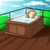 Size: 750x750 | Tagged: safe, artist:nac0n, fluttershy, pony, g4, female, hot tub, solo