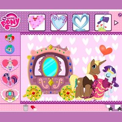 Size: 403x403 | Tagged: safe, chocolate sun, rarity, spike, twilight sparkle, g4, official, balloon, castle creator, chocity, implied shipping, lowres, my little pony logo, ponies standing next to each other
