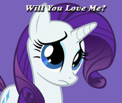 Size: 971x823 | Tagged: safe, rarity, pony, g4, caption, pouting, solo