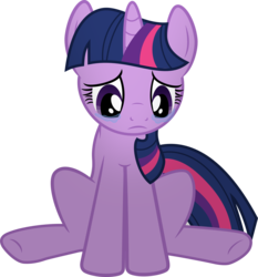 Size: 2415x2596 | Tagged: safe, artist:bubblestormx, twilight sparkle, g4, sad, simple background, transparent background, vector