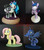 Size: 2090x2384 | Tagged: safe, artist:viistar, dj pon-3, fluttershy, octavia melody, princess luna, twilight sparkle, vinyl scratch, g4, female, irl, photo, puffy cheeks, sculpture, toy, twilight snapple